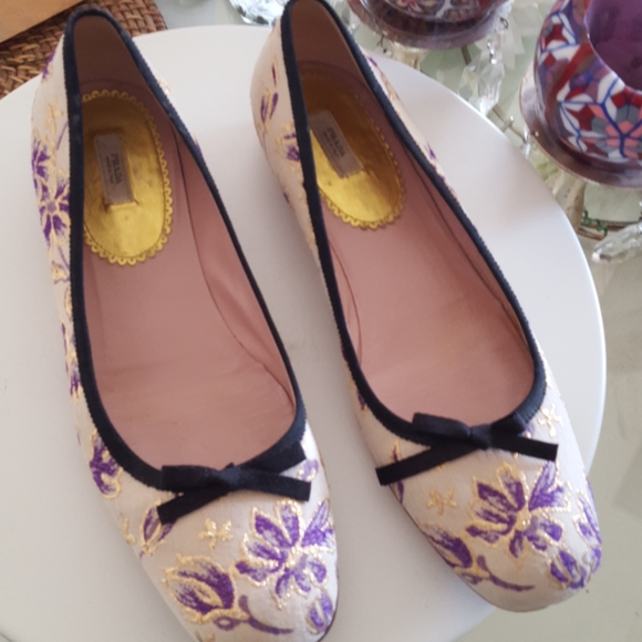 Prada Floral Flats - Picture 2 of 5